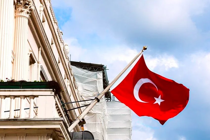 The turkish flag