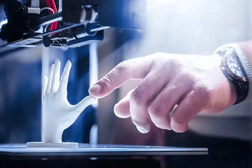 a 3d model of a hand
